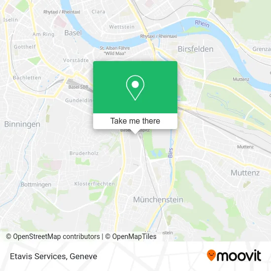 Etavis Services map