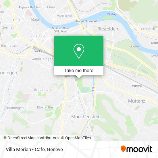 Villa Merian - Café map
