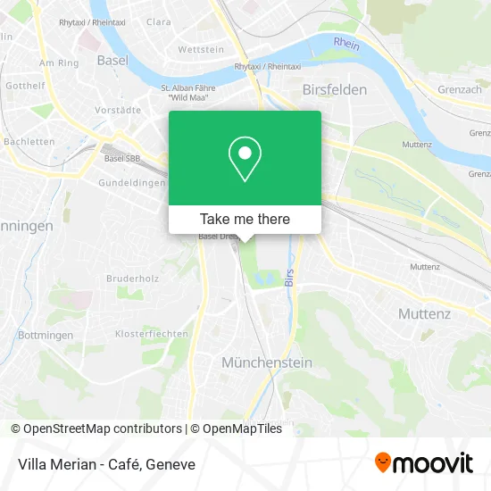 Villa Merian - Café map