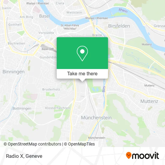 Radio X map