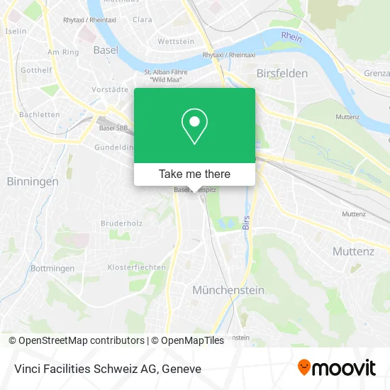 Vinci Facilities Schweiz AG map