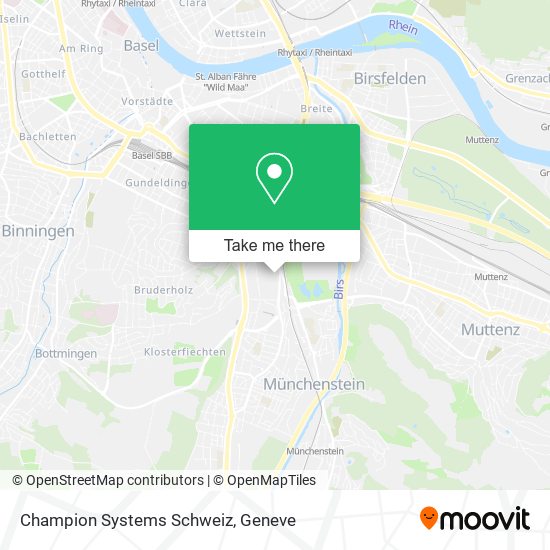 Champion Systems Schweiz map