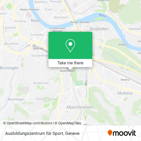 Ausbildungszentrum für Sport map
