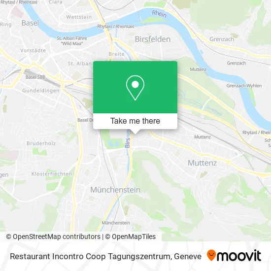 Restaurant Incontro Coop Tagungszentrum map