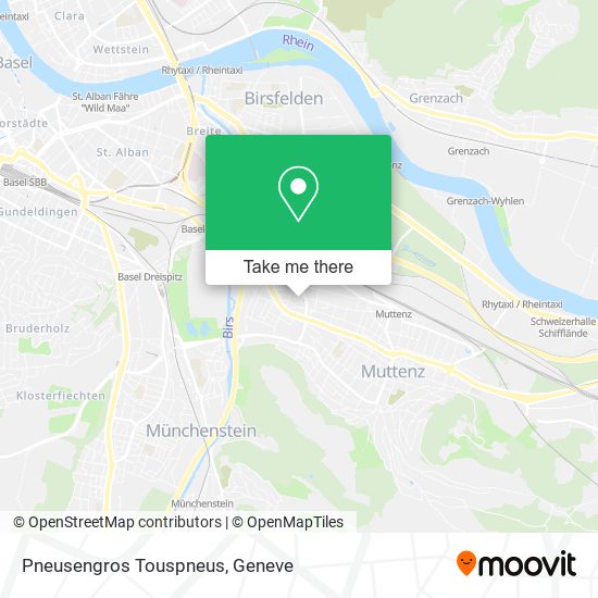 Pneusengros Touspneus map