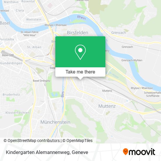 Kindergarten Alemannenweg map