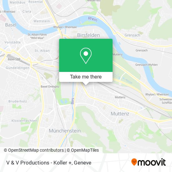 V & V Productions - Koller + map