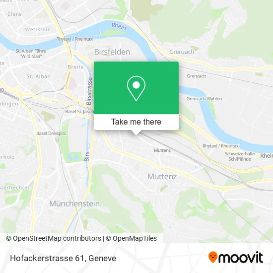 Hofackerstrasse 61 map