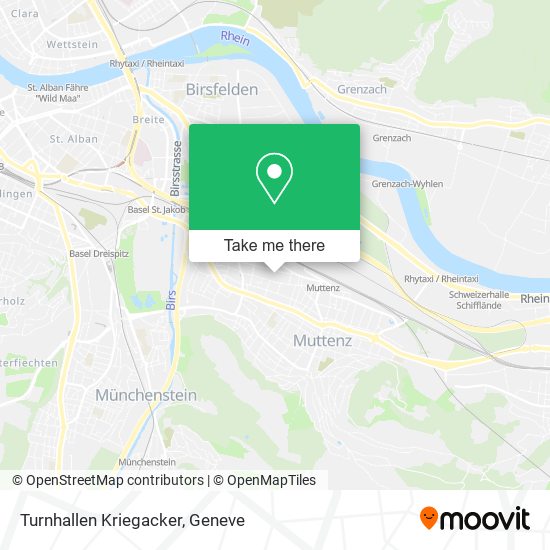 Turnhallen Kriegacker map