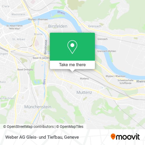 Weber AG Gleis- und Tiefbau map