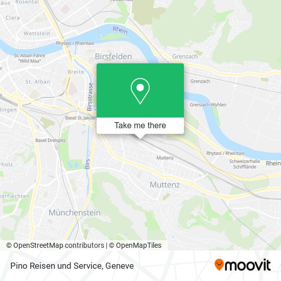 Pino Reisen und Service map