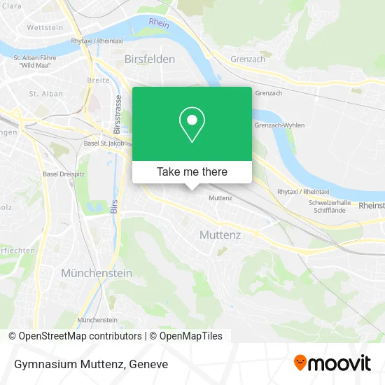 Gymnasium Muttenz map