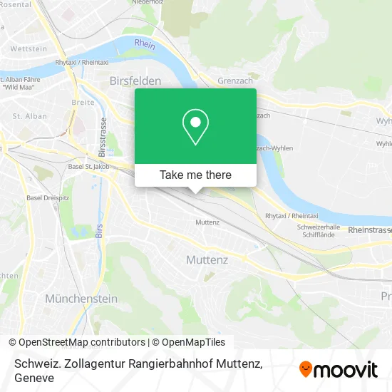 Schweiz. Zollagentur Rangierbahnhof Muttenz map