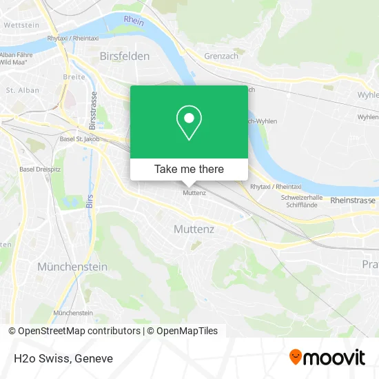 H2o Swiss map