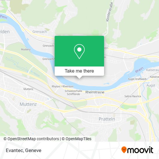 Evantec map
