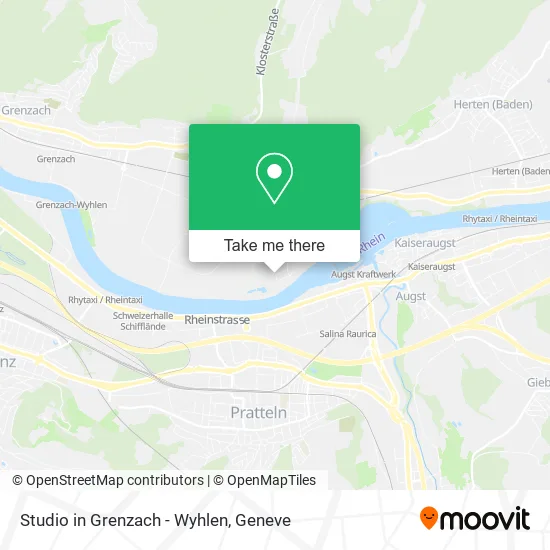 Studio in Grenzach - Wyhlen map