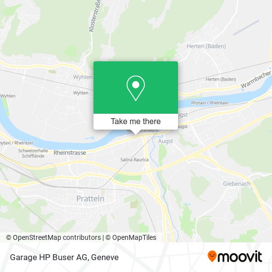 Garage HP Buser AG map
