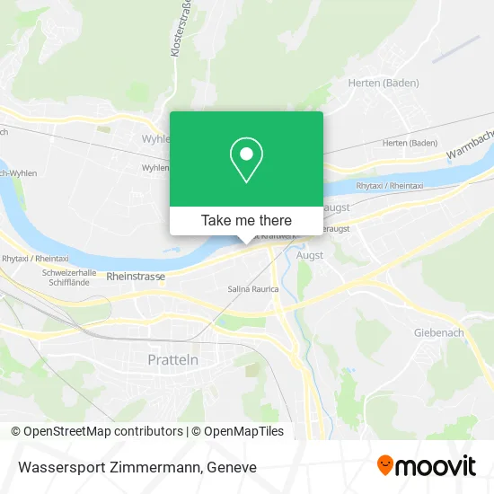 Wassersport Zimmermann map