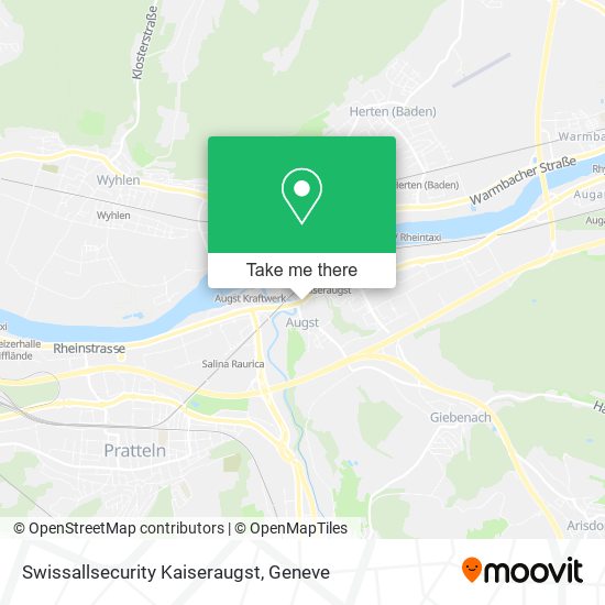 Swissallsecurity Kaiseraugst map