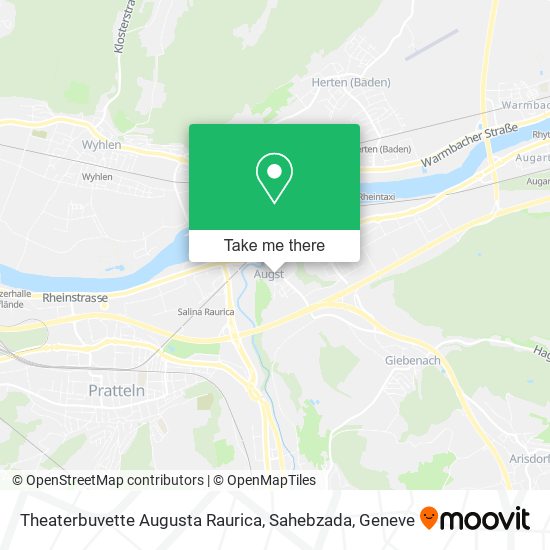 Theaterbuvette Augusta Raurica, Sahebzada map