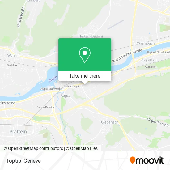 Toptip map