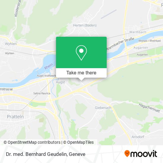 Dr. med. Bernhard Geudelin map