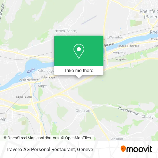 Travero AG Personal Restaurant map
