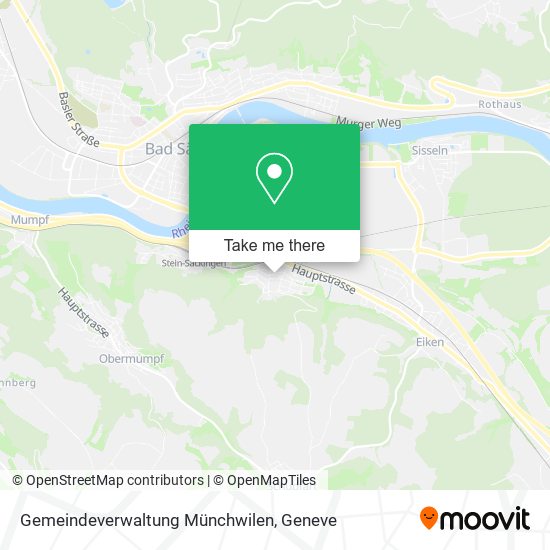Gemeindeverwaltung Münchwilen map
