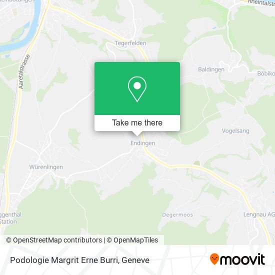 Podologie Margrit Erne Burri map