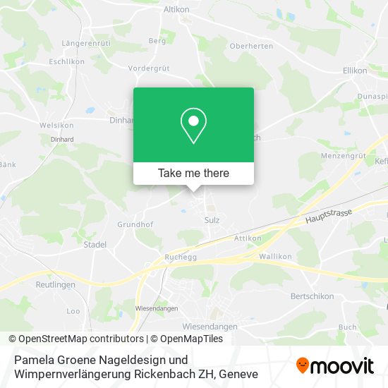 Pamela Groene Nageldesign und Wimpernverlängerung Rickenbach ZH map