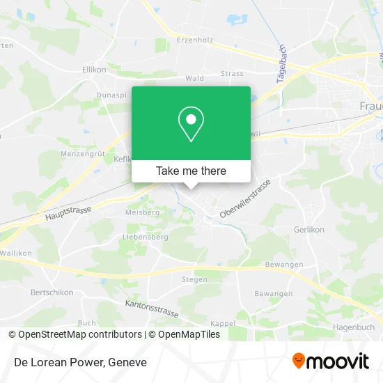 De Lorean Power map
