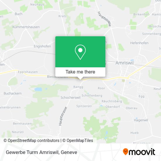 Gewerbe Turm Amriswil map
