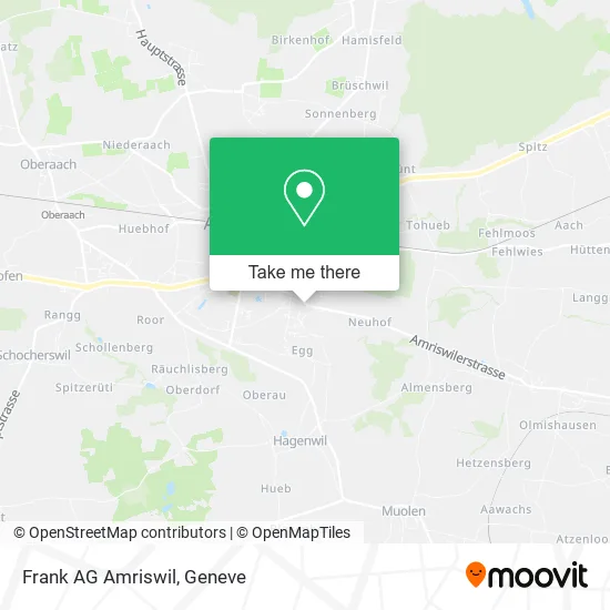 Frank AG Amriswil map