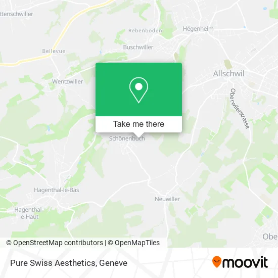 Pure Swiss Aesthetics map