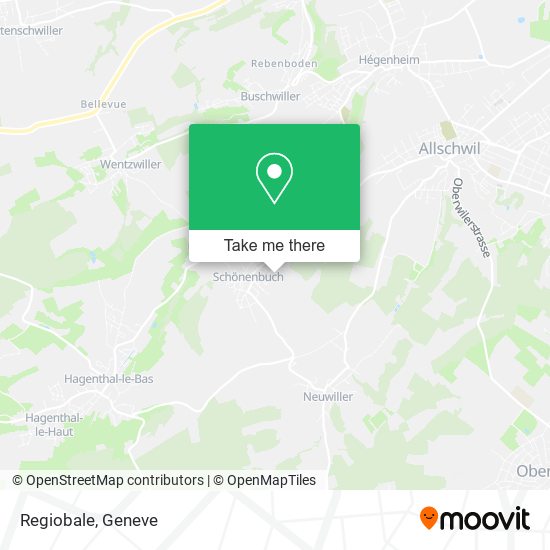 Regiobale map