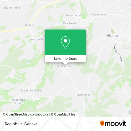 Regiobale map