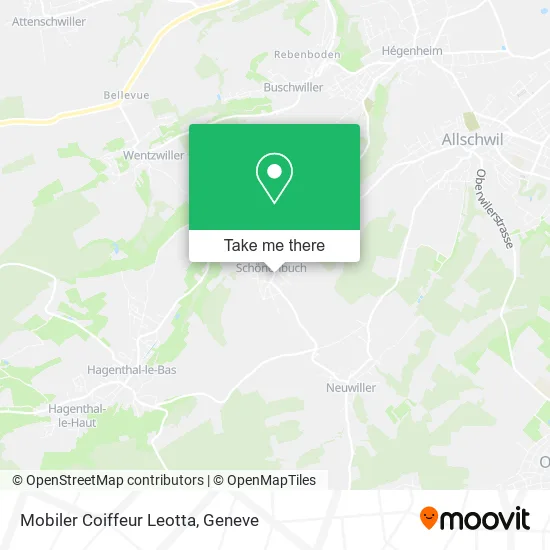 Mobiler Coiffeur Leotta map