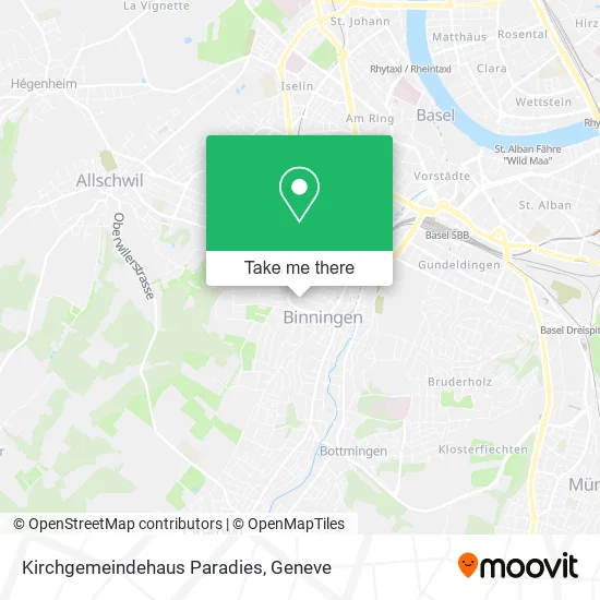 Kirchgemeindehaus Paradies map