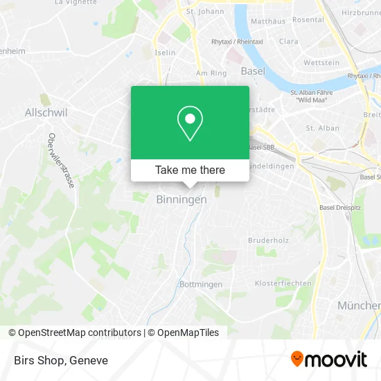 Birs Shop map