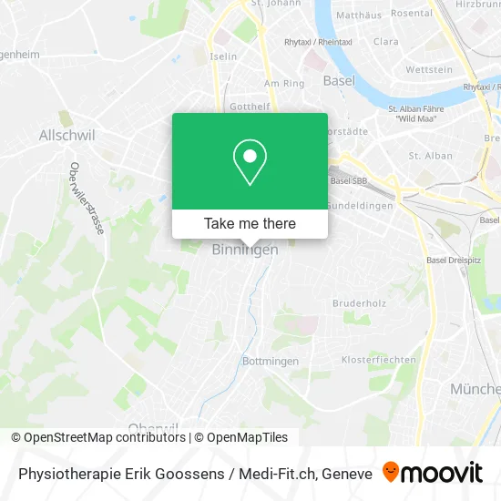 Physiotherapie Erik Goossens / Medi-Fit.ch map
