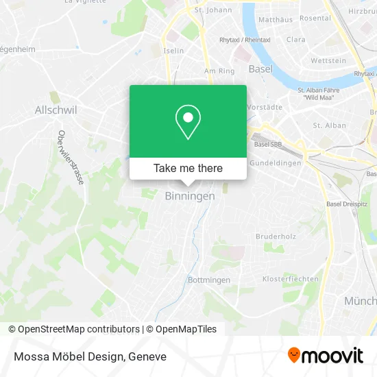Mossa Möbel Design map