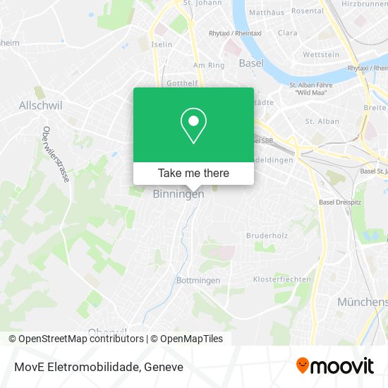 MovE Eletromobilidade map