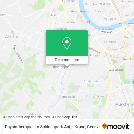 Physiotherapie am Schlosspark Antje Kruse map