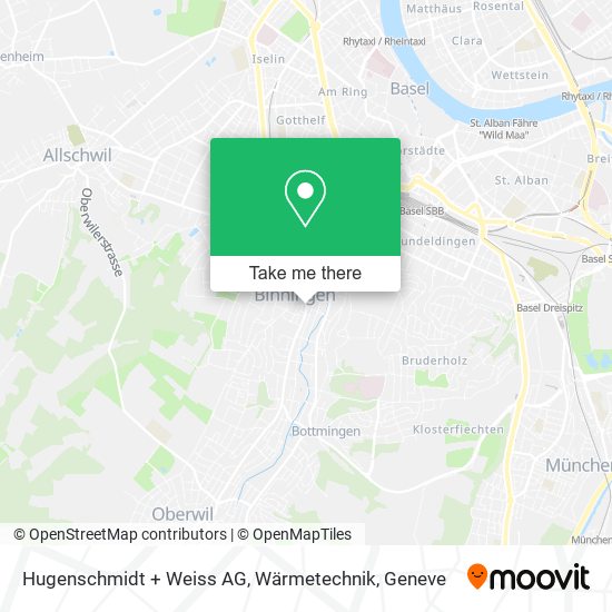 Hugenschmidt + Weiss AG, Wärmetechnik map