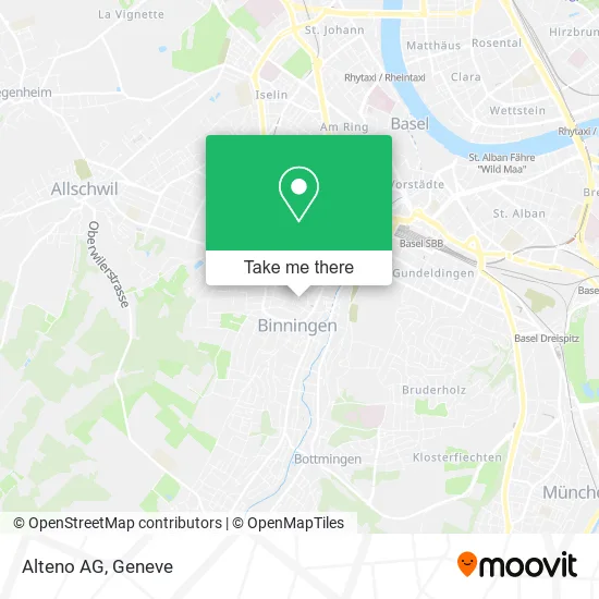 Alteno AG map