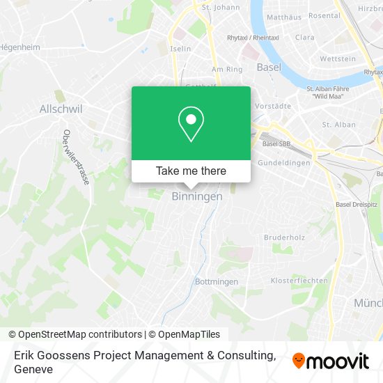 Erik Goossens Project Management & Consulting map