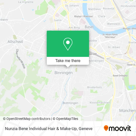 Nunzia Bene Individual Hair & Make-Up map
