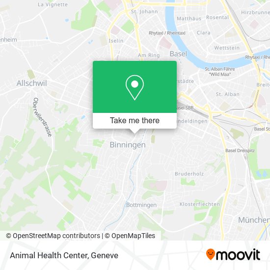 Animal Health Center map