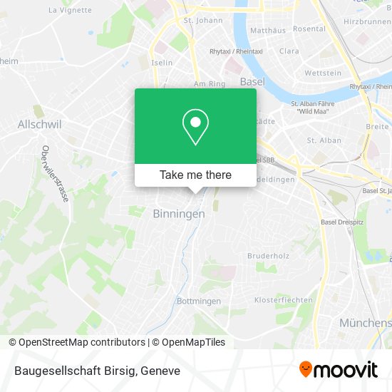 Baugesellschaft Birsig map