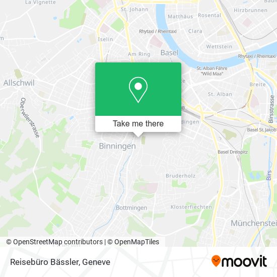 Reisebüro Bässler map
